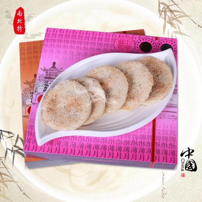 石鼓牌南北特酥薄月長(cháng)方彩裝