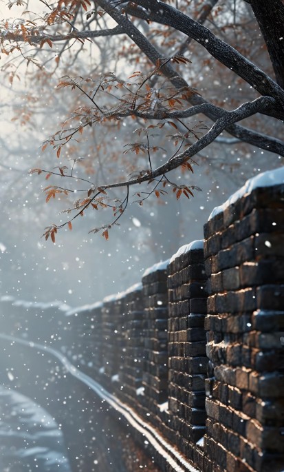 萬(wàn)物裹冬色，山河添新景